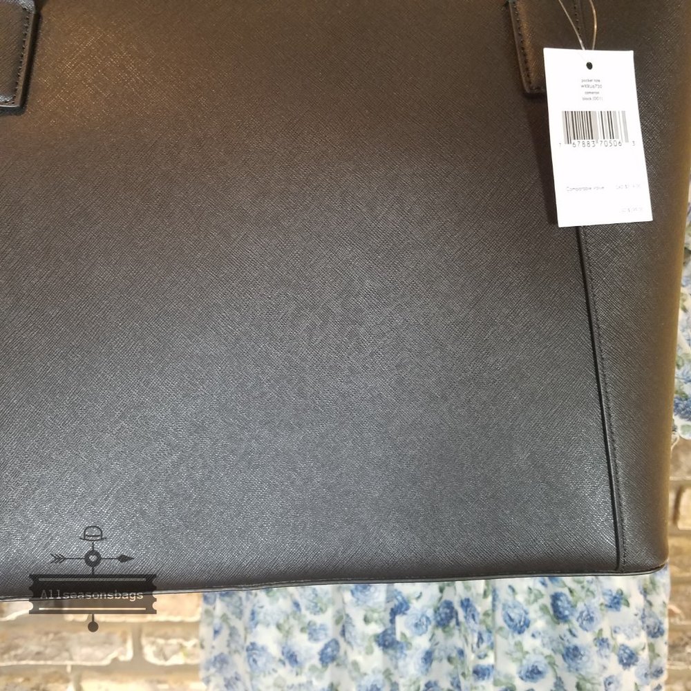 Kate Spade LARGE cameron Pocket Tote Black leather - Picture 8 of 9